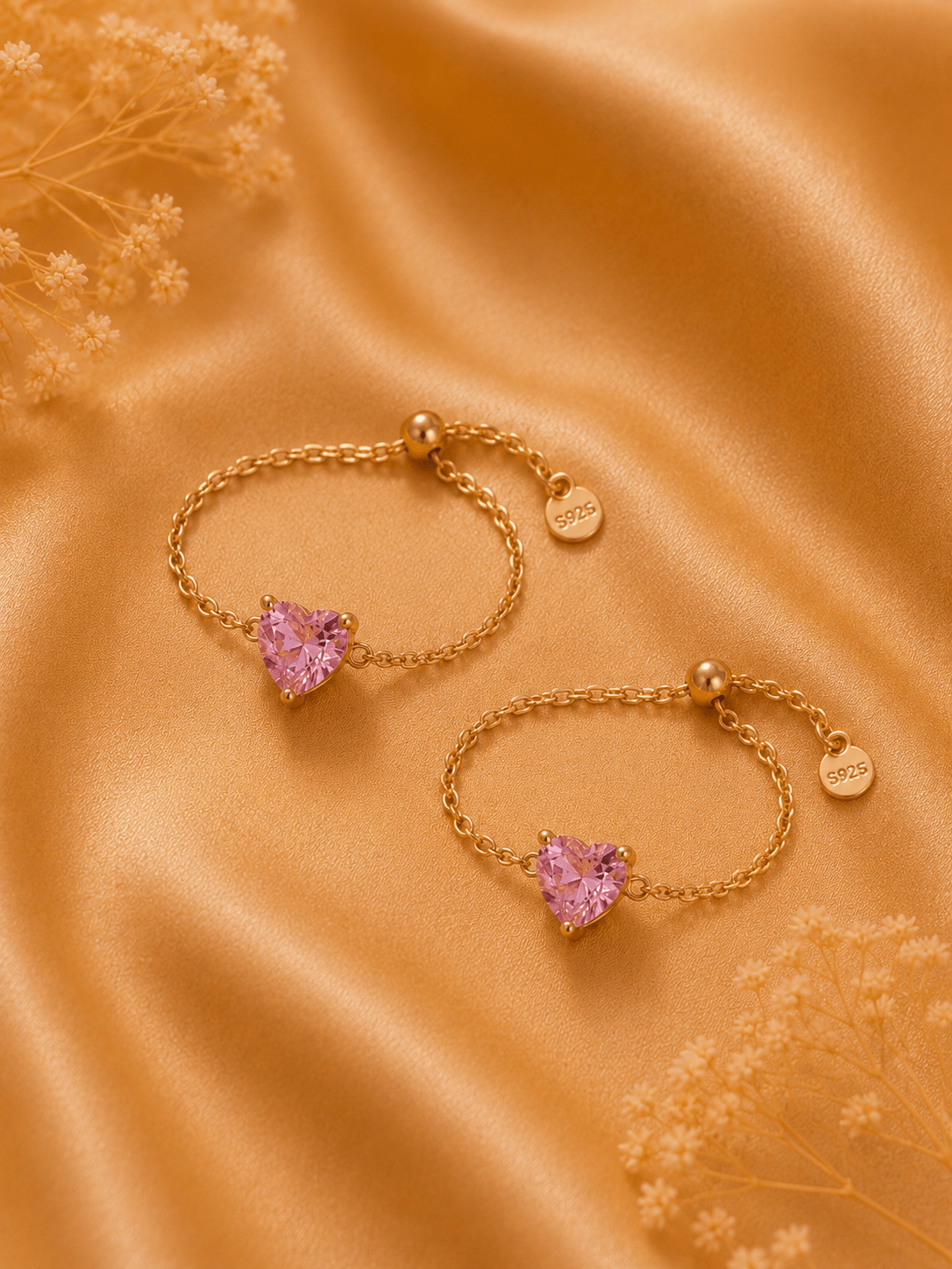 Blush Heart Luxe Ring - Zenrovia